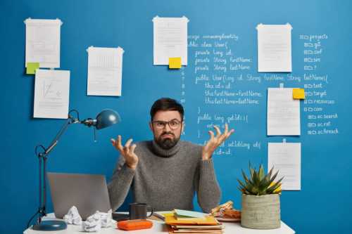 Developer reviewing sprint board